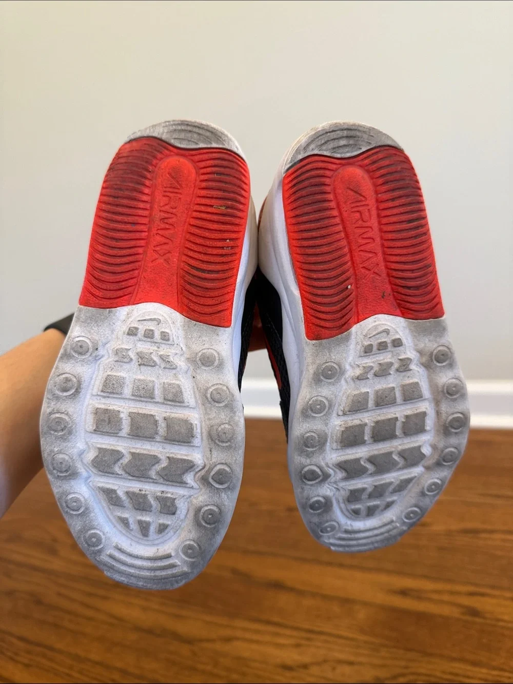 Nike Kids' Black and Red Athletic Sneakers